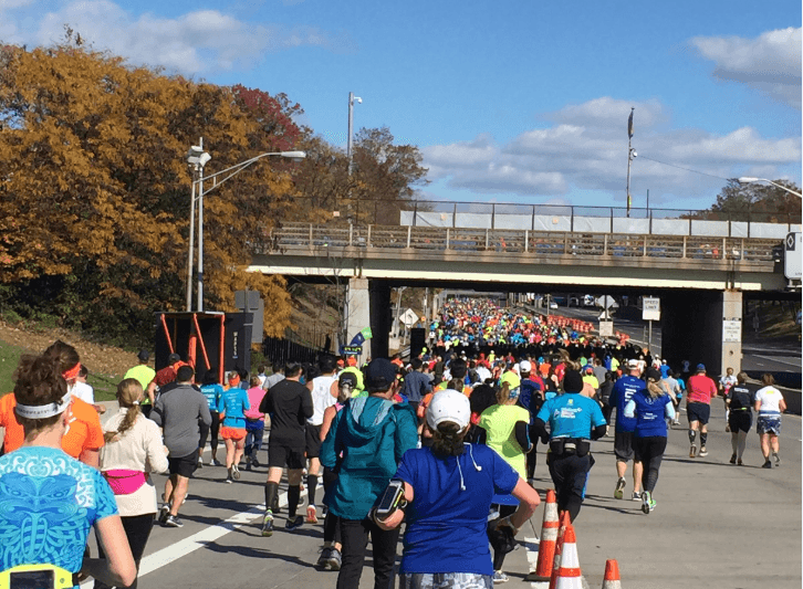 ゴールのセントラルパークを目指す