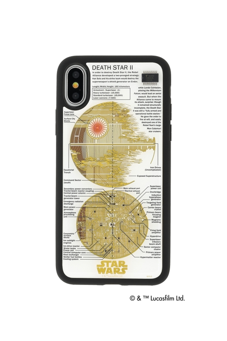 iPhone Xケース DEATH STAR(TM) 白