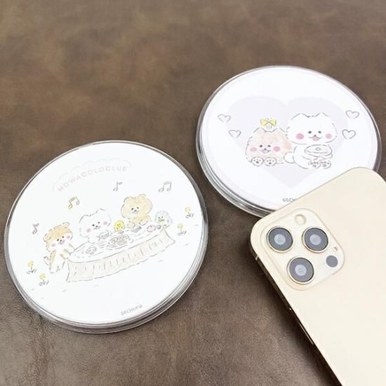 ほわころくらぶ　ワイヤレスチャージャー　モバイルバッテリー