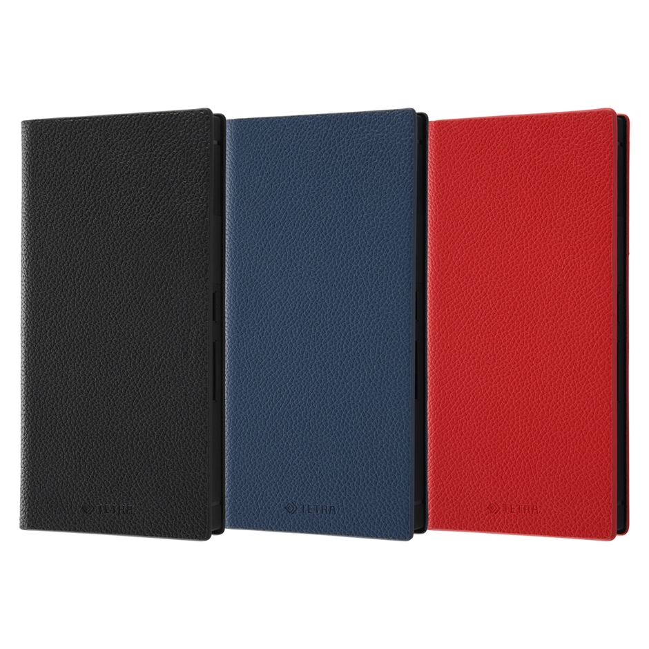 耐衝撃 手帳型レザーケース TETRA サイドマグネットラック