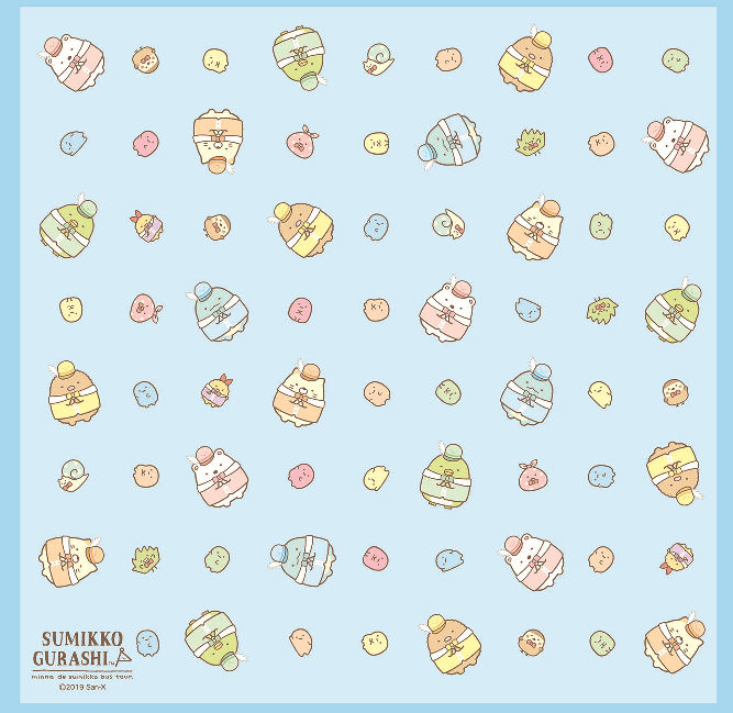 おっきなハンカチブルー