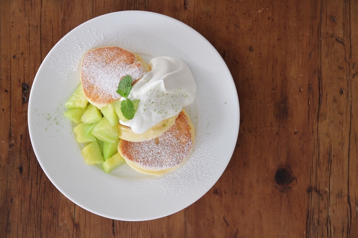 「茨城メロンパンケーキ ライムの香り」