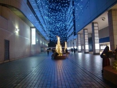 4)はまテラスイルミネーション「星降るテラス」