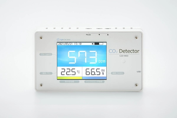 ユードム、二酸化炭素濃度測定器の 新製品『CO2 Detector』を2021年7月1日に発売