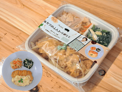 豚カツのふんわり卵とじ