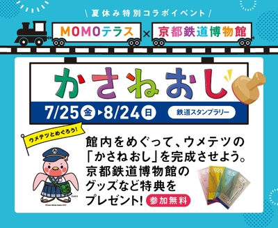 MOMOテラス×京都鉄道博物館かさねおしスタンプラリー