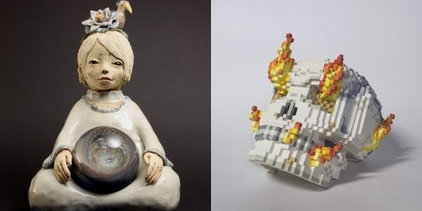 (左)GALLERY龍屋 (右)ギャラリー小暮