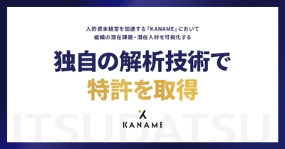 独自の解析技術で特許取得
