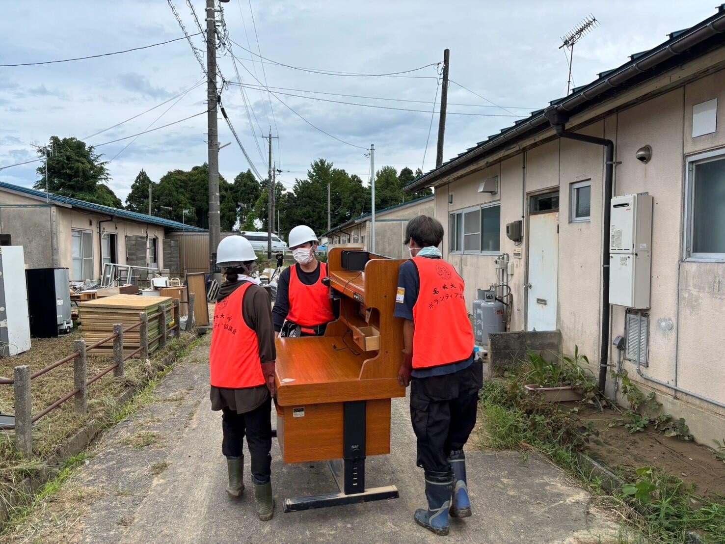 【名城大学】本学と連携協定を結ぶ富山県氷見市でボランティア協議会が豪雨災害ボランティア活動