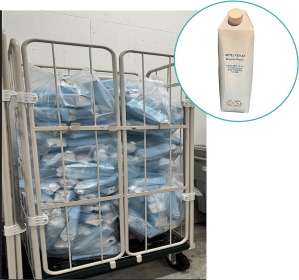 ホテル京阪での回収現場の様子