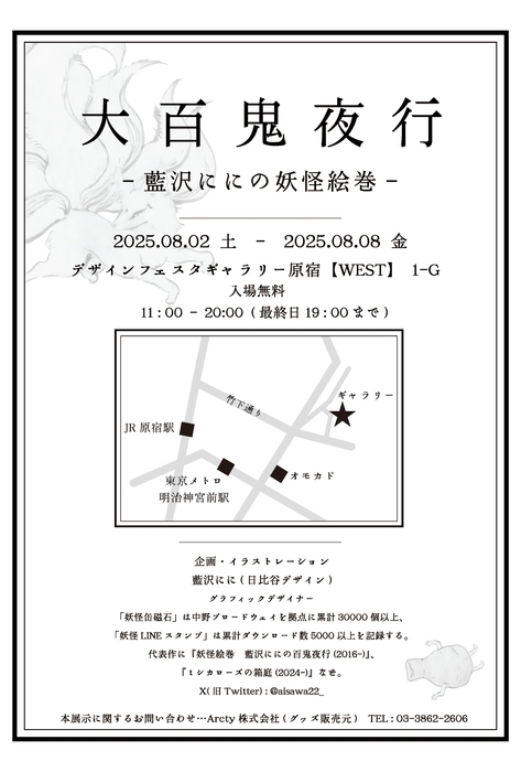 アクセスマップ、DM裏面