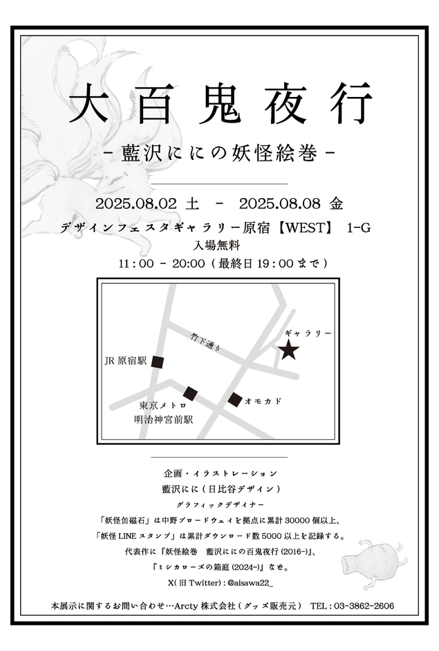 アクセスマップ、DM裏面