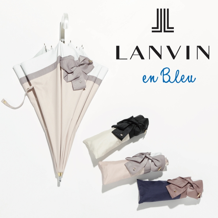 ランバン オン ブルー（LANVIN en Bleu） ビジュー リボン 晴雨兼用 日傘●22-084-10258-02　11,000円(税込)〜