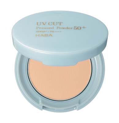 『UVカットプレストパウダー50+<ナチュラル>』 ミニサイズ(ミラー、専用パフ付)