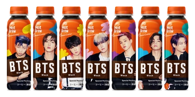 日本先行発売！BTSコーヒー“ホットブリューアメリカーノ” Black(無糖)／SweetBlack(加糖)の2種類が数量限定で登場