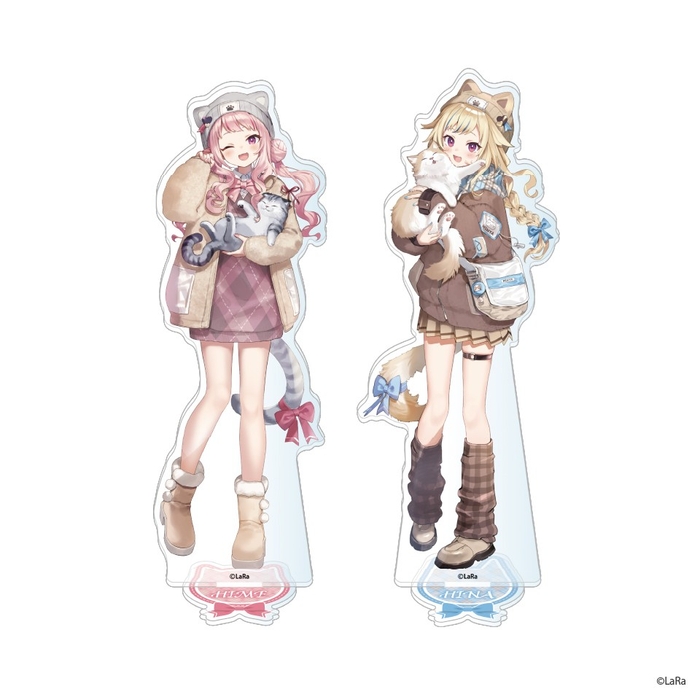 ▲HIMEHINA　ビッグアクリルスタンド～もふもふ猫日和～(全2種)　 \1,650(税込)