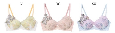 品番:BUN215 サイズ:B,C,D,E,F/65,70,75 カラー:IV/OC/SX 価格:¥6,050(税込)