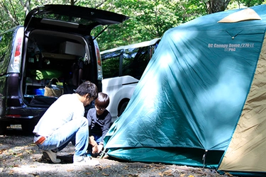 富士山の樹海！幻の湖「赤池」ほとりでカジュアルキャンプ！ 【CAMP AKAIKE（キャンプ あかいけ）】２０１９年４月２７日営業開始！