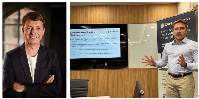 (左)マネージングディレクターのAlbrecht Grell , 日本市場への期待も高い