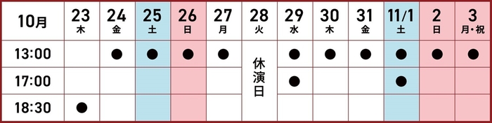 タイムスケジュール