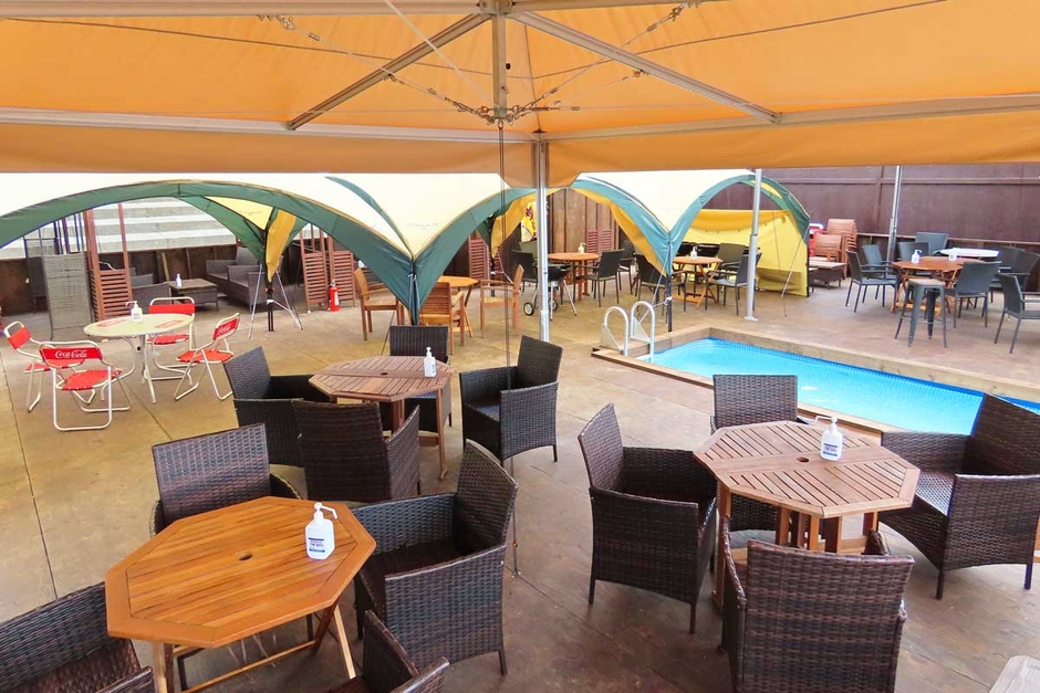 テント付きBBQスペース