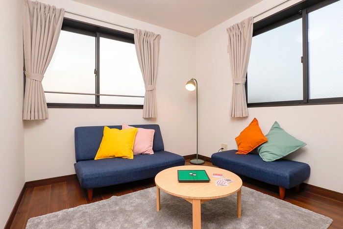 寝室としても利用できるプレイルーム．