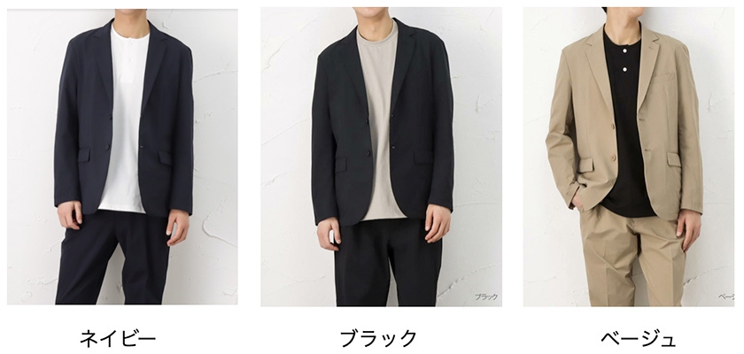 ●2WAYストレッチジャケット　S/M/L/XL　￥6,490 (税込)