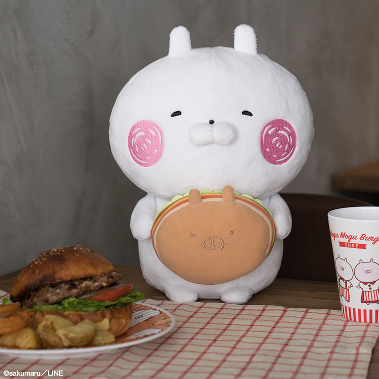 うさまる☆ハンバーガーぬいぐるみ 大人気LINEスタンプキャラクター「うさまる」が 描きおこしのバーガー