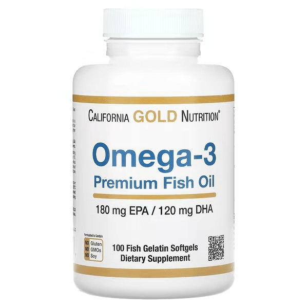 California Gold Nutrition&#44; オメガ3プレミアムフィッシュオイル&#44; 魚ゼラチンソフトジェル100粒