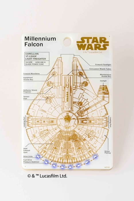 FLASH M-FALCON 基板アート ICカードケース 白