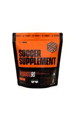 HYDRATE90(R)(ハイドレートナインティ) トレーニングや試合で失われた水分・電解質・エネルギーを同時に素早く補うことでパフォーマンスレベル維持をサポート。