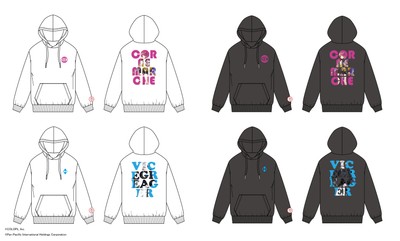 パーカー(WHITE/BLACK)