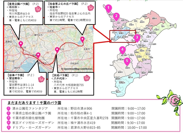 ちばローズ・ガーデン・ロードMAP