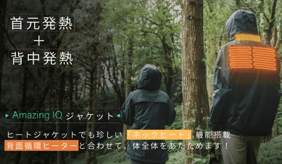 首元発熱+背中発熱