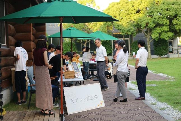 令和元年7月25日に学内で行われた『おかげさまコーヒー試飲会』の様子