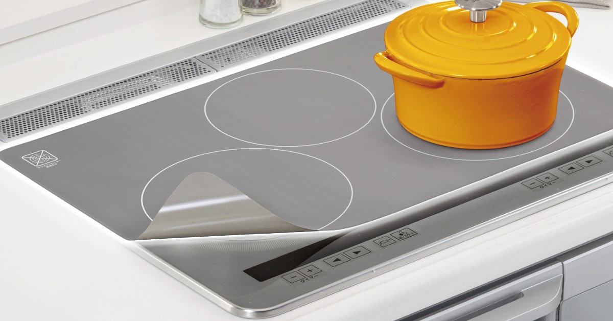 IHコンロ天板全面を汚れから守る『IHマットSOFTフルカバー グレー』新発売