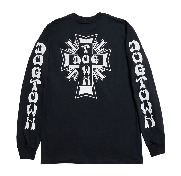 10 "DOGTOWN × THE BEACH TRIP" CROSS LOGO L/S TEE_B