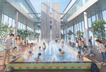 高さ約300mのオープンエアで楽しむ夏季限定イベント 「HARUKAS WATER CANVAS ～天空の水あそび～」