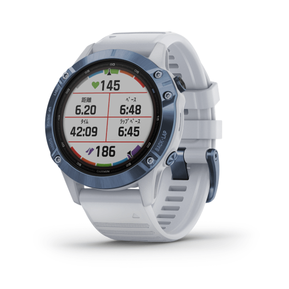 fenix6 Pro Dual Power Ti Mineral Blue/Whitestone