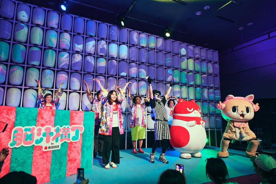 「提灯マッピングステージ」で繰り広げられたステージパフォーマンス