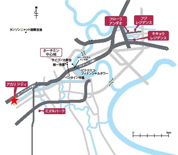 AKARI CITY(アカリ シティ)プロジェクト【計画位置】