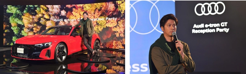 俳優 速水もこみちさん ご登壇　Audi e-tron GT Reception Party 