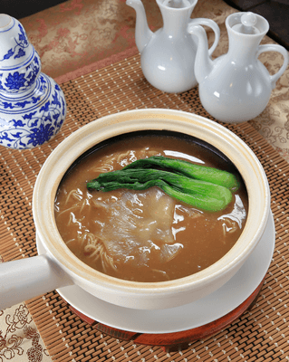 フカヒレの姿煮 黄金スープ麺2