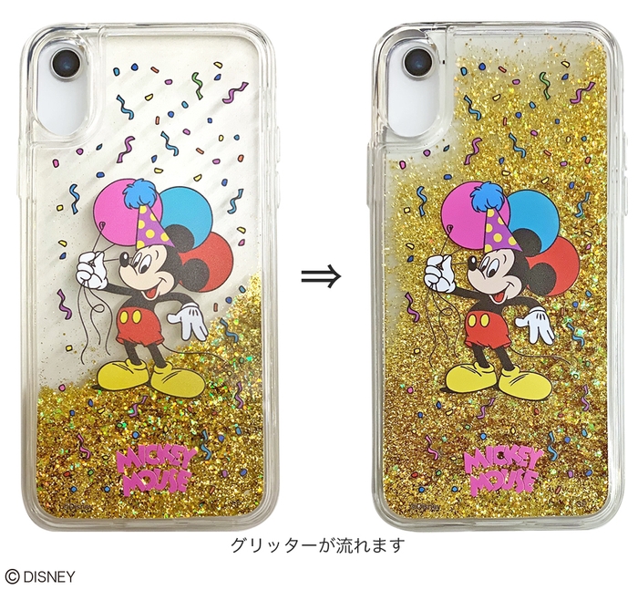 グリッターiPhoneケース(使用イメージ)