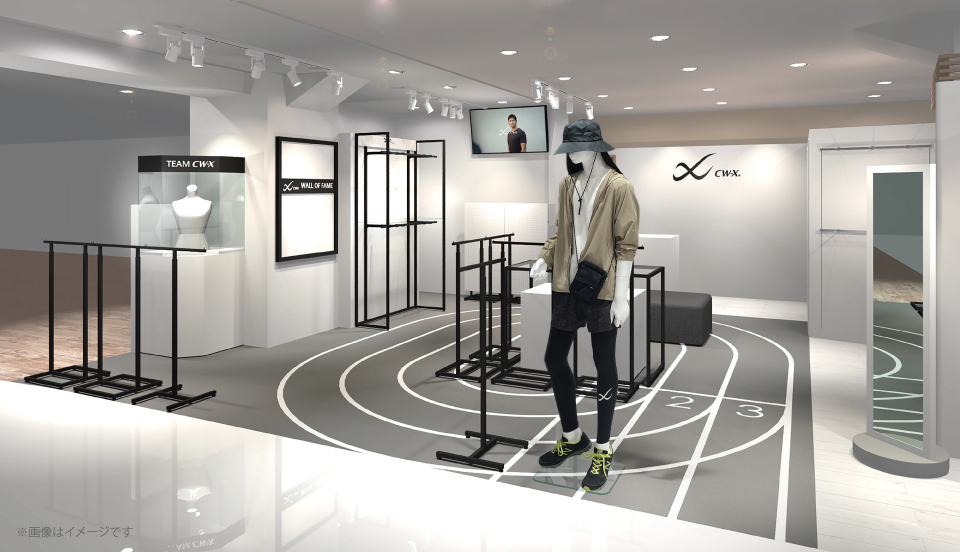 B1階 CW-X 店内イメージ
