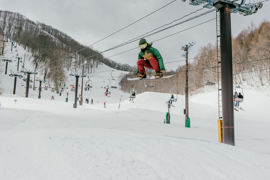 【アルツ磐梯】ビギナーパークセッション1mのキッカーにチャレンジ