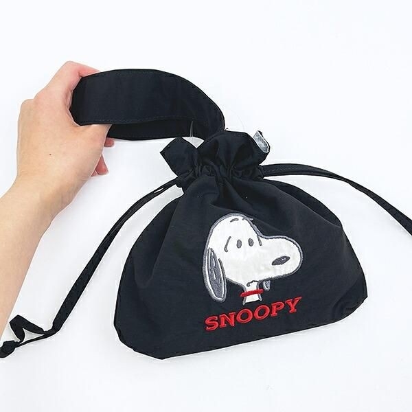 スヌーピーの巾着バッグ
