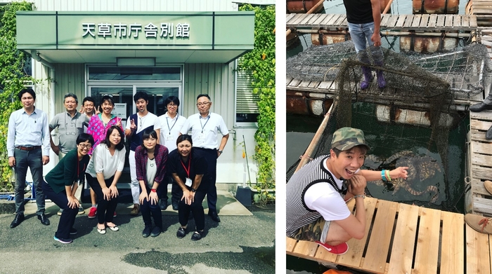 天草市役所所員と当社社員