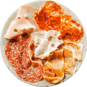 イタリア産生ハム&サラミの盛合せ