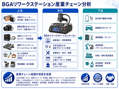 図.   BGAリワーク装置の産業チェーン